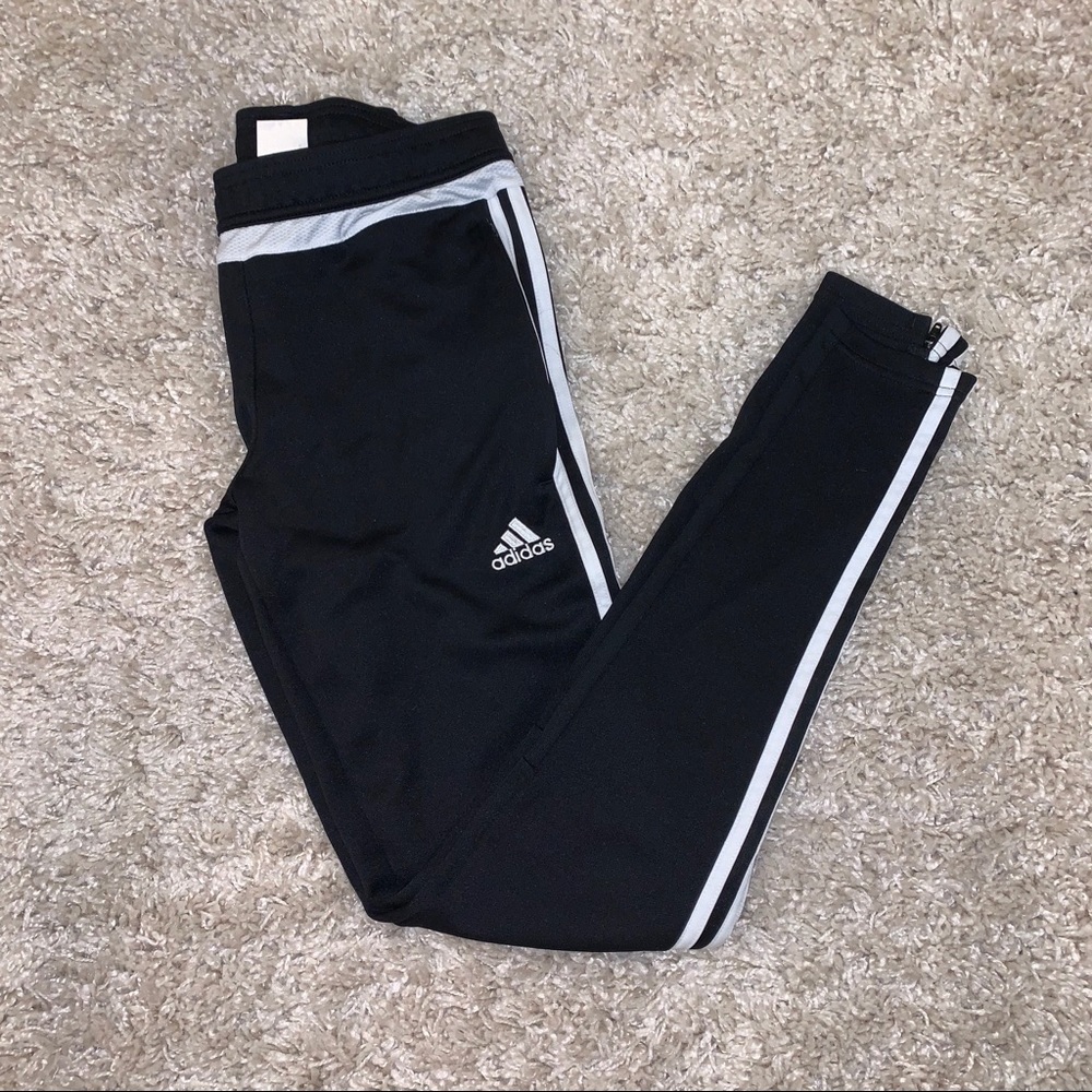 ADIDAS WOMENS BLACK TRACK PANTS XS